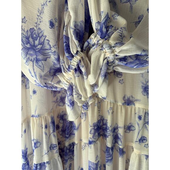 Free People Feeling Groovy Maxi Dress Floral Print Size Large - Picture 7 of 7